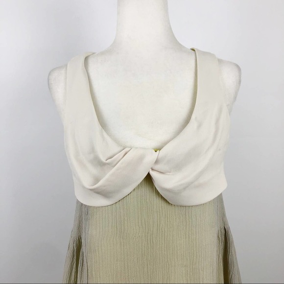 Alexander Wang Mini Silk Dress Colorblock A-Line Pleated Party Size 6 - Picture 5 of 14